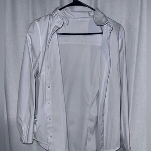 White Button Up Long Sleeve